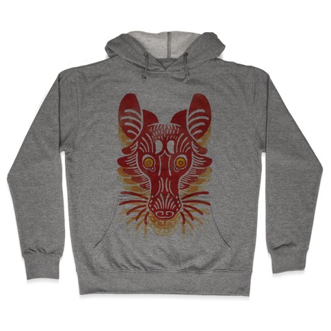 Symmetrical Gilded Fox Hooded Sweatshirt