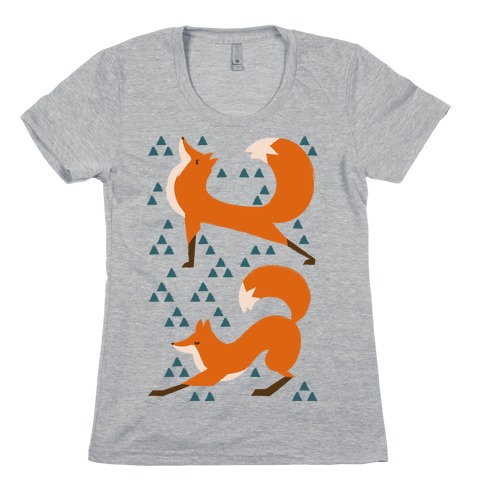 Fox Yoga Womens T-Shirt