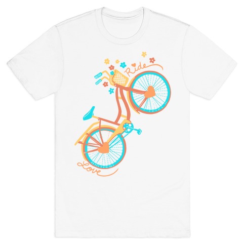 Love Your Ride: Colorful Bicycle T-Shirt