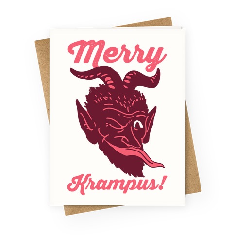 Merry Krampus Greeting Card