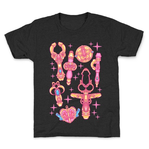 Magical Girl Peens Pattern Kids T-Shirt