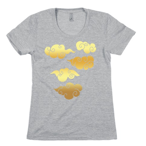 Oriental Clouds Pattern Womens T-Shirt
