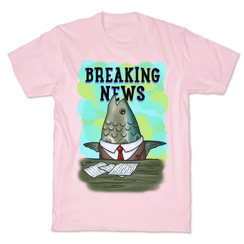 Fish News Anchor Parody T-Shirt