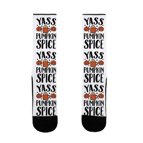 Yass Pumpkin Spice Sock