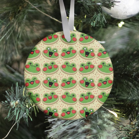 Sugar Cookie Frogs Pattern Ornament
