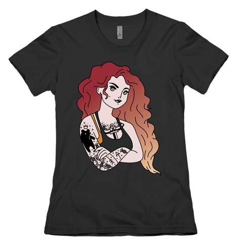 Punk Merida Parody Womens T-Shirt