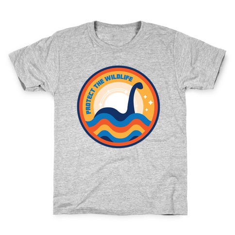 Protect The Wildlife - Nessie, Loch Ness Monster Kids T-Shirt
