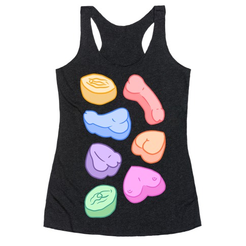 Candy Parts (NSFW Valentine) Racerback Tank Top