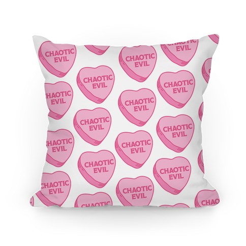 Chaotic Evil Candy Heart Pillow