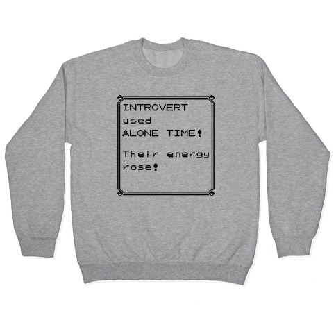 Introvert Used Alone Time Pullover