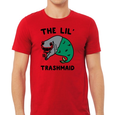 The Lil' Trashmaid Raccoon Mermaid Parody T-Shirts | LookHUMAN
