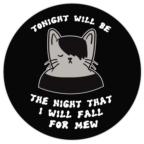Emo Cat Meme Die Cut Sticker