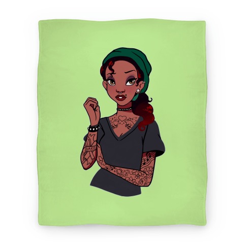 Punk Princess Tiana Parody Blanket