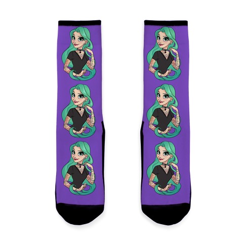 Punk Rapunzel Sock