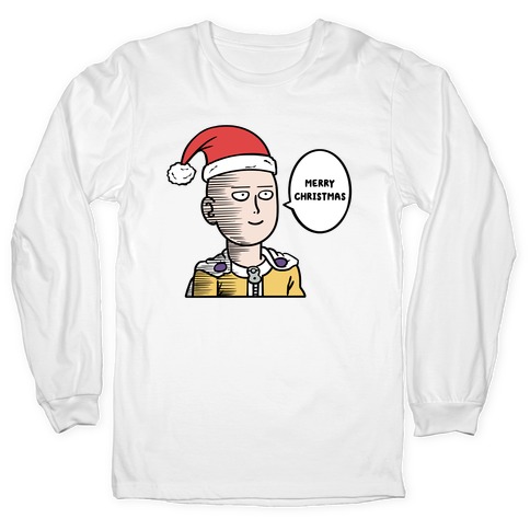 Saitama Merry Christmas Parody Long Sleeve T-Shirt