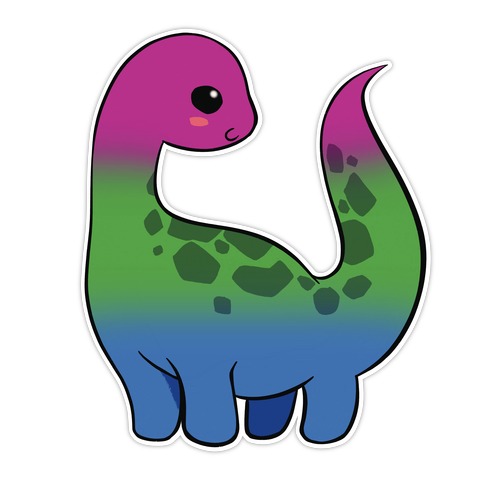 Polysexual-Dino Die Cut Sticker