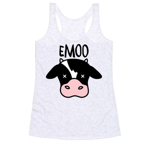 Emoo Emo Cow Racerback Tank Top