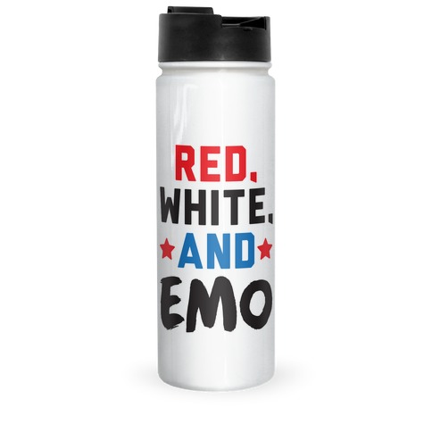 Red, White, And Emo Travel Mug