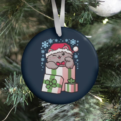 Cute Christmas Cat Ornament