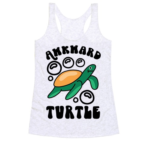 Awkward Turtle Racerback Tank Top