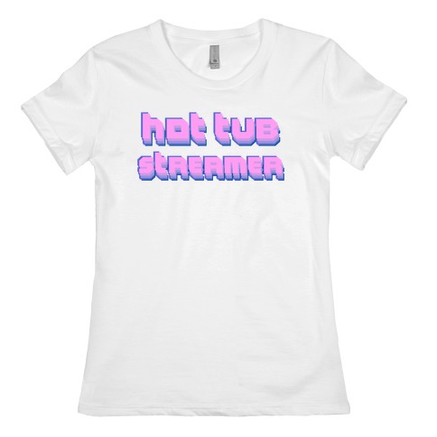 Purple Hot Tub Streamer Womens T-Shirt
