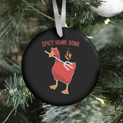 Spicy Honk Bonk Goose Ornament