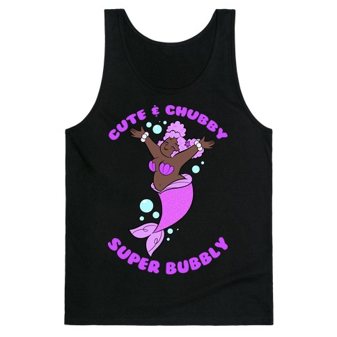 Cute & Chubby Super Bubbly Purple Tank Top