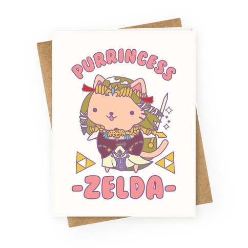 Purrincess Zelda Greeting Card