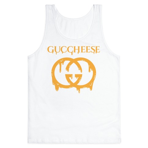 Guccheese Cheesy Gucci Parody Tank Tops | LookHUMAN
