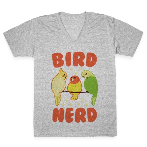 Bird Nerd V-Neck Tee Shirt