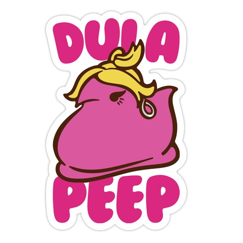 Dula Peep Parody Die Cut Sticker