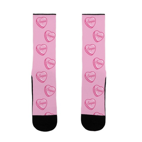 Senpai Candy Heart Sock