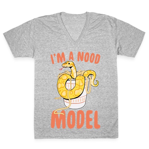 I'm A Nood Model V-Neck Tee Shirt