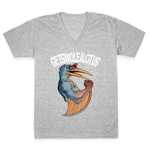 Getswolealotus V-Neck Tee Shirt