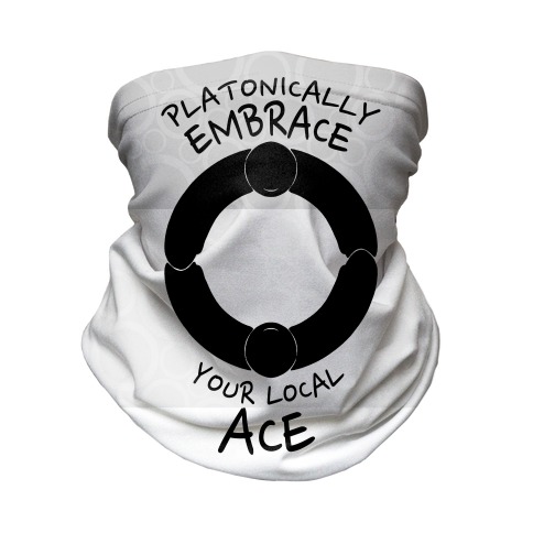 Platonically Embrace Your Local Ace Neck Gaiter