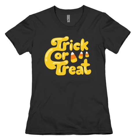 Retro Trick or Treat Womens T-Shirt