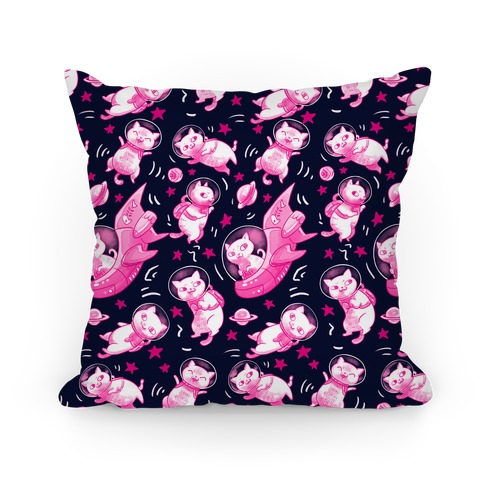 Cats In Space Pillow
