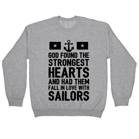 God Found The Strongest Hearts (Navy) Pullover