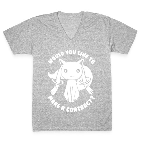Would You Like To Make A Contract? V-Neck Tee Shirt
