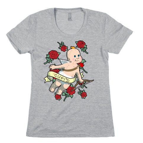 Cupid and the Roses Womens T-Shirt