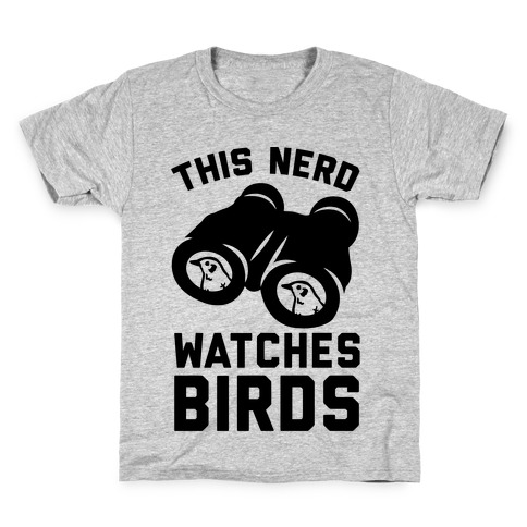This Nerd Watches Birds Kids T-Shirt