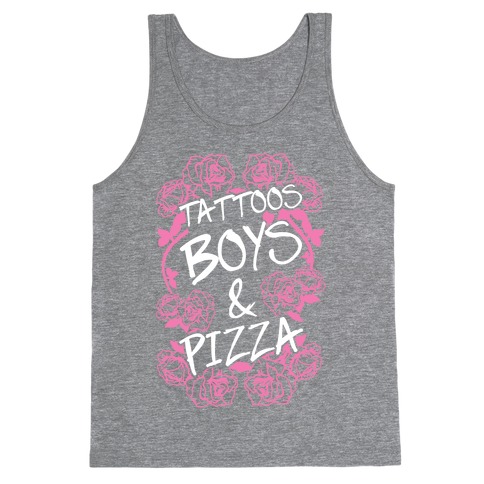 Tattoos Boys & Pizza Tank Top