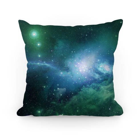 Mint Galaxy Pillow