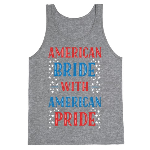 American Bride with American Pride Tank Top
