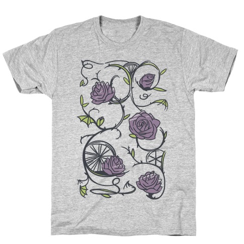 Sleeping Beauty Briar Rose Floral Pattern T-Shirt