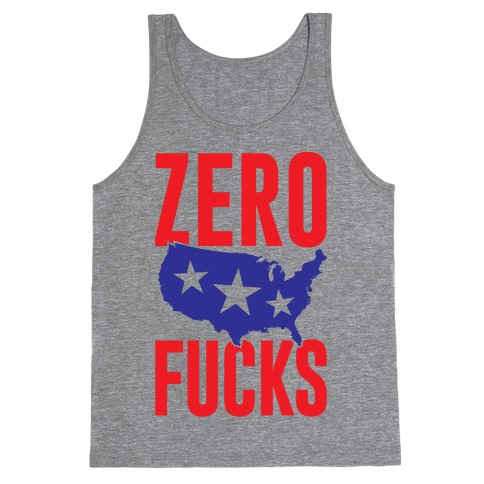 Zero F***s America Tank Top