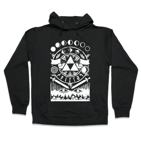Hyrule Occult Symbols Hooded Sweatshirt