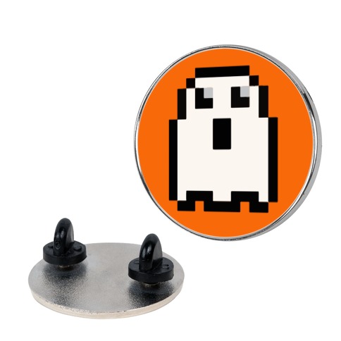 Pixel Halloween Ghost Pin
