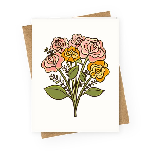 Vulva Bouquet Greeting Card