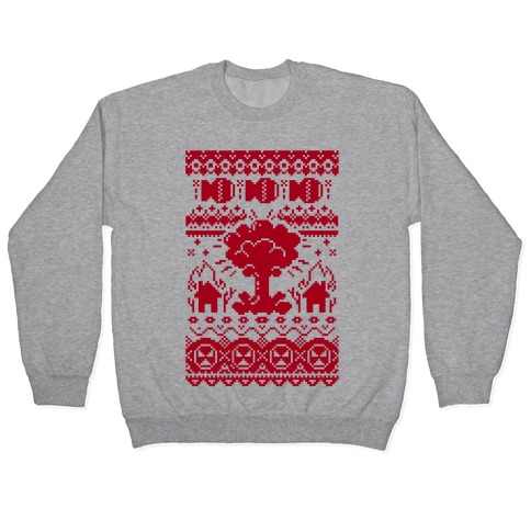 Nuclear Christmas Sweater Pattern Pullover
